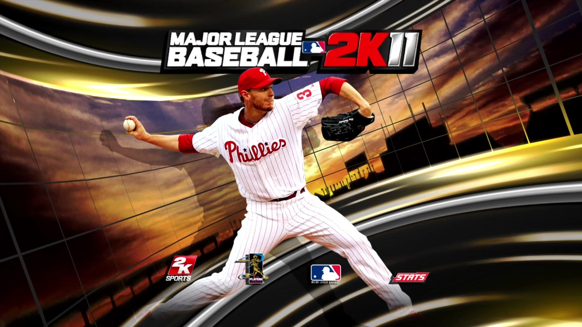 Major League Baseball 2K11 title screen for Xbox 360